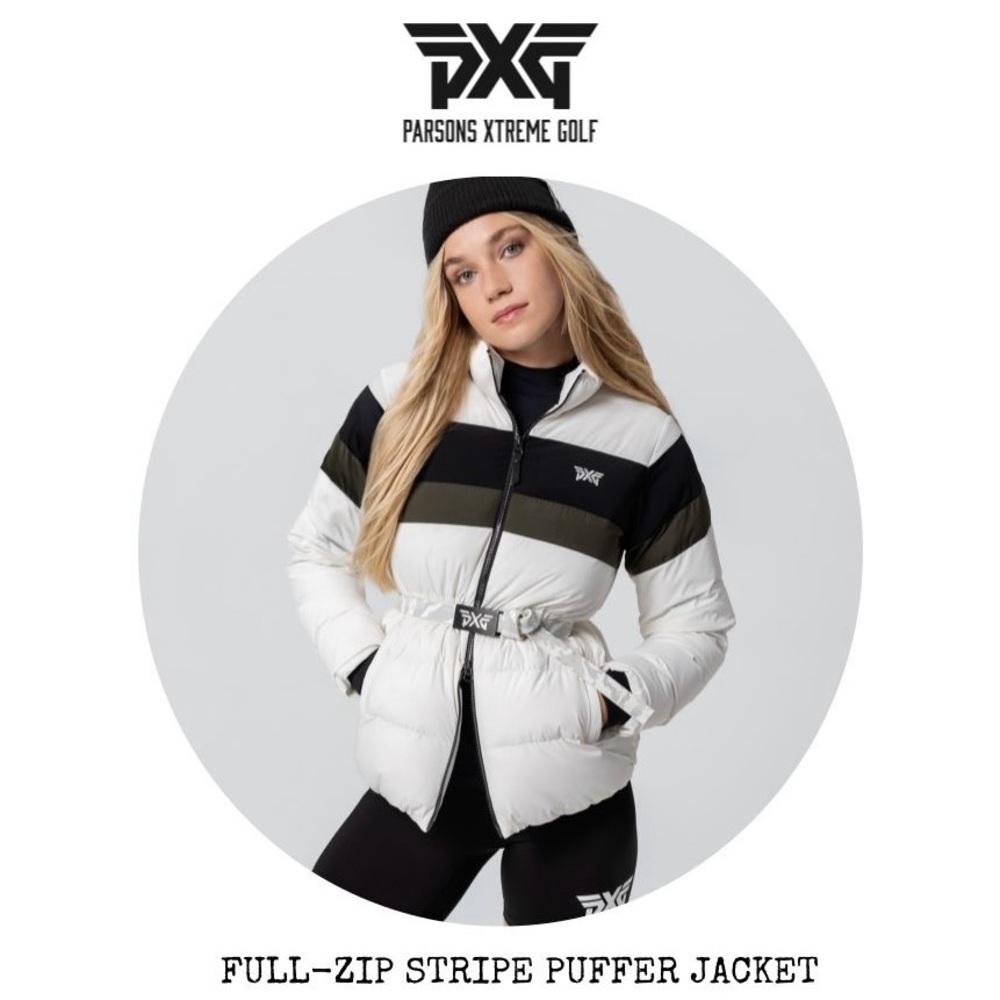 PXG Stripe Puffer Jacket NWT